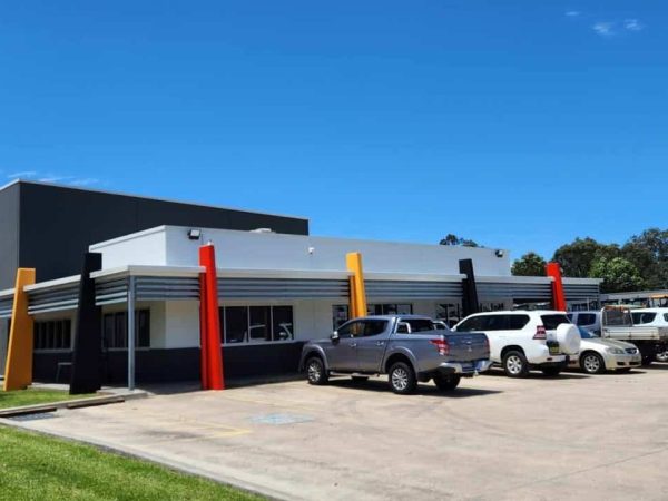 Colourise Painting commercial painters completing an exterior building painting project for a Sydney industrial property.